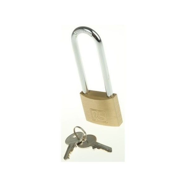 アールエスコンポーネンツ 南京錠 パドロック 真鍮 781-6004 1個 63-7970-76（直送品）