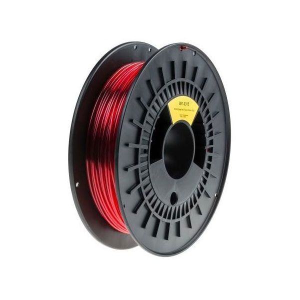 アールエスコンポーネンツ 3Dプリンタ用フィラメント 半透明赤 2.85mm PETーG 891-9315 1個 63-8063-12（直送品）