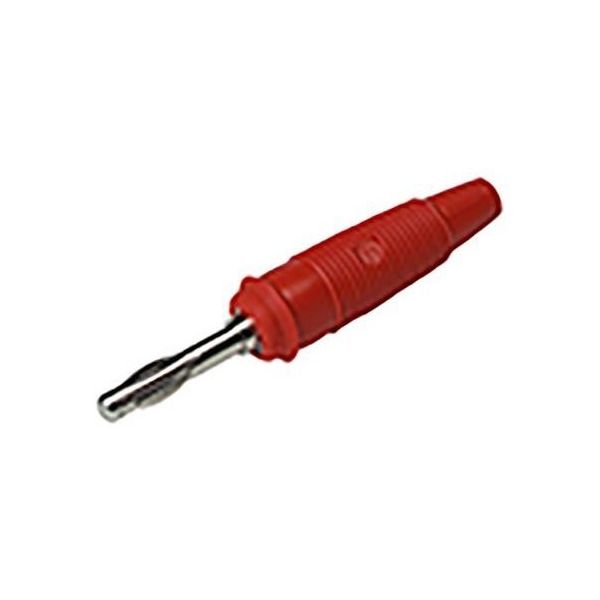 バナナプラグ ベリリウム銅(ばね)、黄銅(ピン) 60mm 赤 1袋(5個入) 972518101 1袋(5個)（直送品）