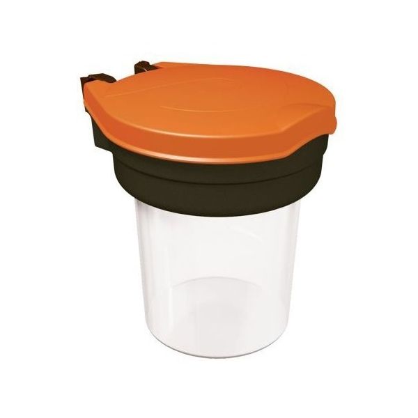 Skipper ディスペンサ容器 黒、オレンジ、白 Disp01-O 1個 64-1759-92（直送品）