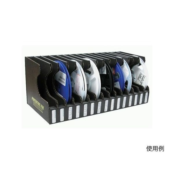 DESCO JAPAN チップリール立て 15リール収納 リール外径178mm リール幅21.5mm以下 37563 1個（直送品）