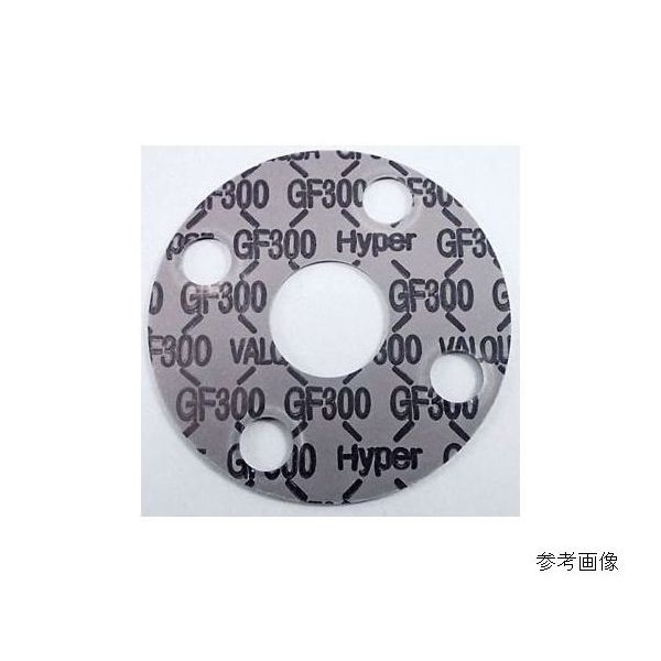 バルカー 高温用 ブラックハイパー 2t 全面パッキン GF300-10K2T-50A 1枚 64-3988-35（直送品）