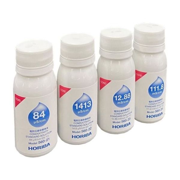 堀場製作所 電気伝導率標準液 60mLセット 1セット(4本入) 560-C 1セット(4本) 64-3991-83（直送品）