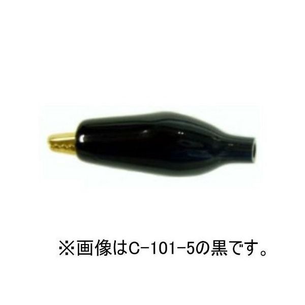 テイシン電機 シールドクリップ(小) 金メッキ 赤 C-101-5(アカ) 1個 64-6080-76（直送品）