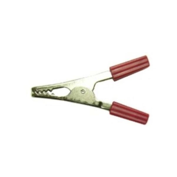 テイシン電機 ワニグチクリップ(大) 赤 C114アカ 1個 64-6080-81（直送品）