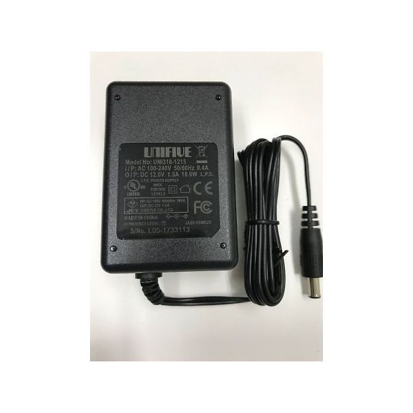 ユニファイブ ACアダプター UN318-1215 EIAJ-4 1個 64-6446-37（直送品）