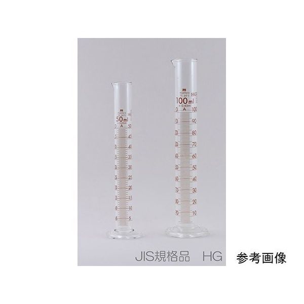 宮原計量器製作所 メスシリンダー 100mL HG JIS クラスA mc100hg 1個 64-9089-31（直送品）