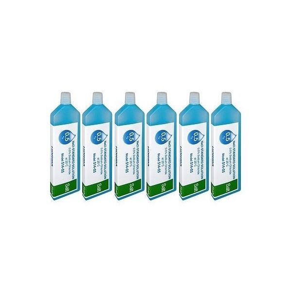 堀場製作所 塩分標準液(0.5%) 14mL×6本 514-05 1箱(6本) 65-1836-62（直送品）