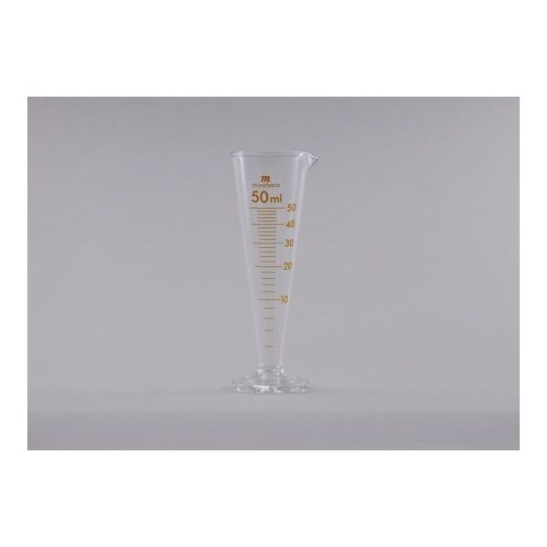 宮原計量器製作所 液量計(円錐型) 茶目盛 50mL mg50 1個 65-2764-92（直送品）