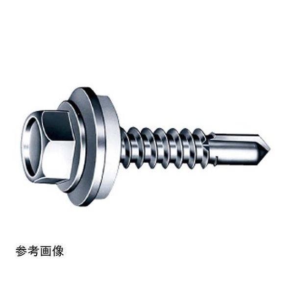 ヤマヒロ ステンレス キャップ付ジャックポイント ヘックスAZワッシャー付 6×50 100本入 SCH650AZW 1箱(100本)（直送品）