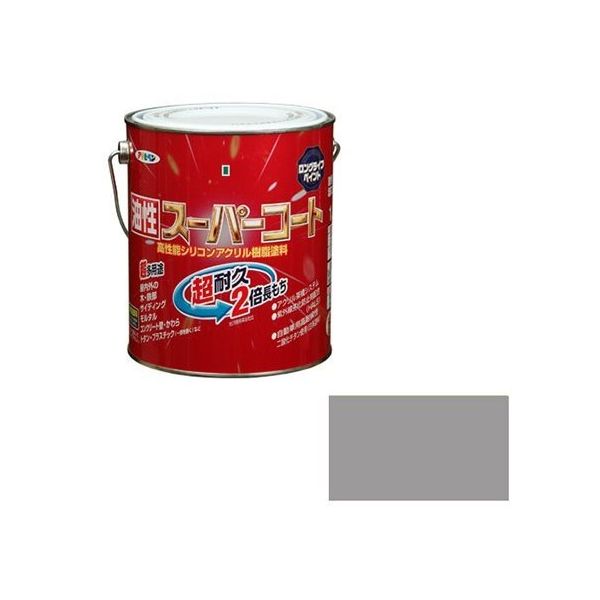 アズワン 油性スーパーコート 1.6L (ライトグレー) 62-2308-43 1個（直送品）