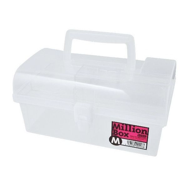 明邦化学工業 ミリオンボックス M クリア 506008 1個 63-2944-43（直送品）