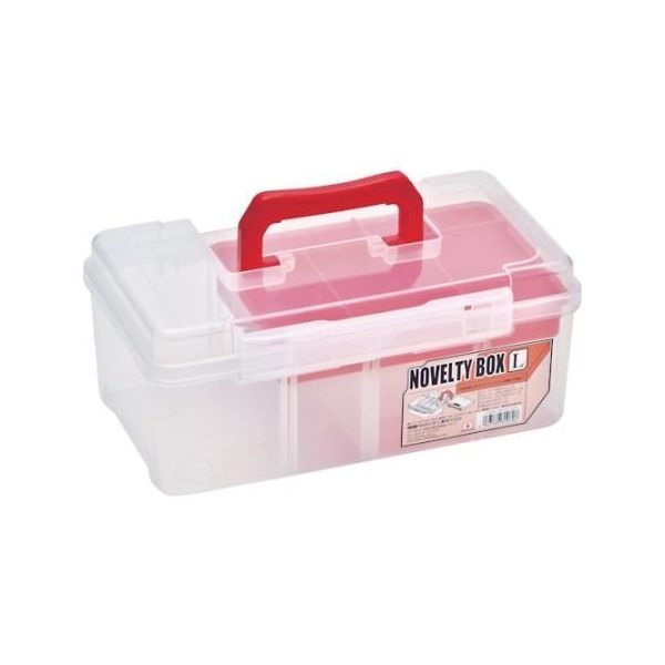 明邦化学工業 ノベルティボックス L レッド NBLR 1個 61-2483-18（直送品）