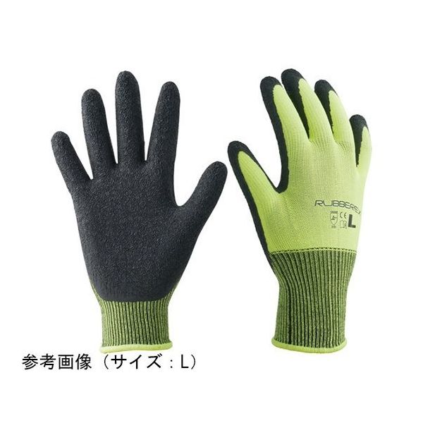 小野商事 天然ゴム背抜き手袋 ラバーレックス イエロー Lサイズ AG7831-L 1双 65-0303-86（直送品）