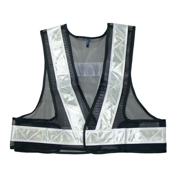 小野商事 安全ベストショート丈 5cm 紺×銀 NO.762 1枚 65-0308-57（直送品）