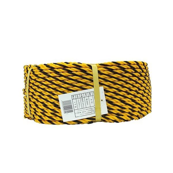 糸代製綱 標識トラロープ ロープ約10mm×200m 63-7929-34 1巻（直送品）