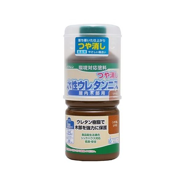 和信ペイント 水性ウレタンニス つや消しけやき 300mL #800345 1個 64-8285-43（直送品）