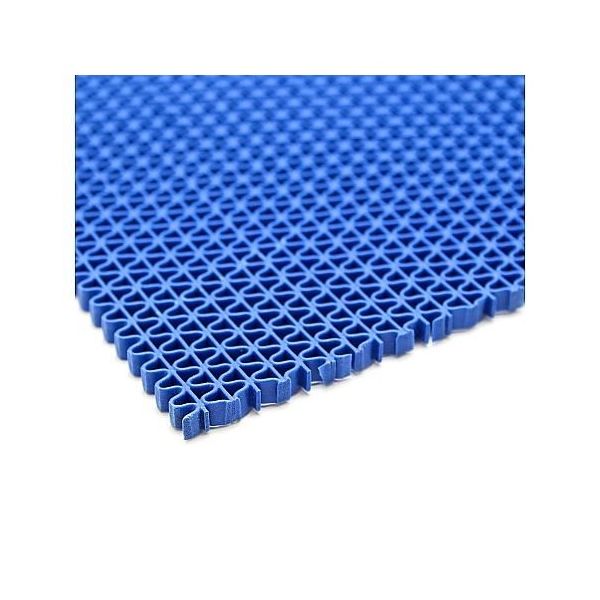 カーボーイ 水切り安全歩行マット 600mm ブルー AI-6090BL 1枚 65-9193-21（直送品）