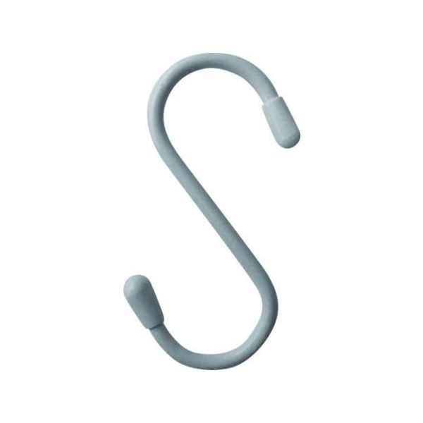 ニッサチェイン 塩ビ被覆線Sフック 白 75mm(4個入り) A-740 1パック(4個) 61-8722-17（直送品）