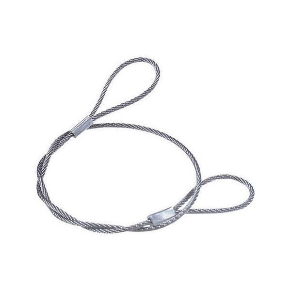 ニッサチェイン ステンレスカットワイヤー アルミカシメ 1.2X300mm (1本=1PK) Y-14 1本 63-9656-77（直送品）