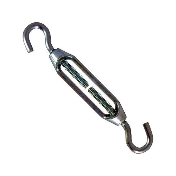 スリーエッチ ダイカスト ターンバックル 両フック メッキ DT6 1個 63-5421-14（直送品）