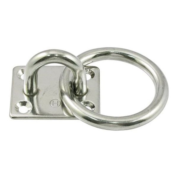 ひめじや ステンレス アイプレート丸カン #8 PR-8 1個 63-5461-91（直送品）