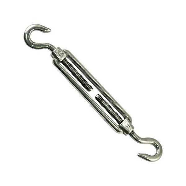 ひめじや ステンレス ターンバックル フック式 #6 TB-6H 1個 63-5463-30（直送品）
