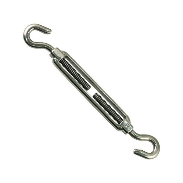 ひめじや ステンレス ターンバックル フック式 #8 TB-8H 1個 63-5463-31（直送品）