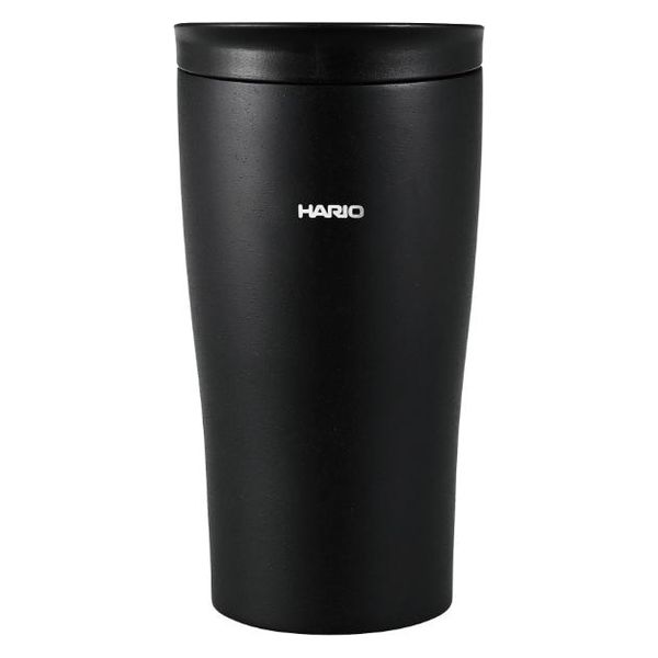 HARIO (ハリオ) タンブラー300ml フタ付き 保温 ブラック STF-300-B 1 