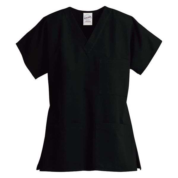 スマートスクラブス ユニセックス 3ポケットトップ 25651002 ブラック スクラブス Z1004(S) 1着　スクラブ（直送品）