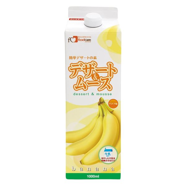 フードケア デザート&ムース(バナナ味) 25669903 1L(6ホンイリ) 1箱(6入)（直送品）