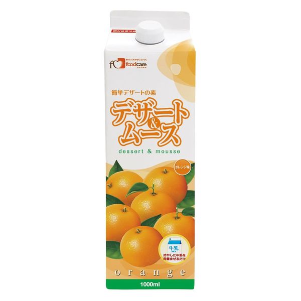 フードケア デザート&ムース(オレンジ味) 25669900 1L(6ホンイリ) 1箱(6入)（直送品）