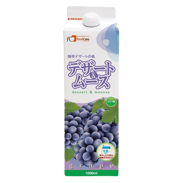 フードケア デザート&ムース(ぶどう味) 25669905 1L(6ホンイリ) 1箱(6入)（直送品）