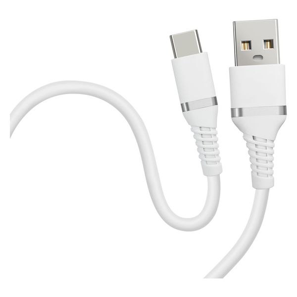 MH-Delta USB-C対応 [MH-Device]白 磁気研究所 柔らかく絡みにくいType-Cケーブル USB A-USB C 1m