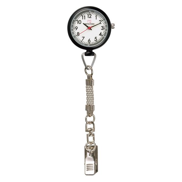 松吉医科器械 マツヨシナースウォッチφ30クリップ 25400901 マツヨシ MY-NS0440BL(ブラック) 1個（直送品）