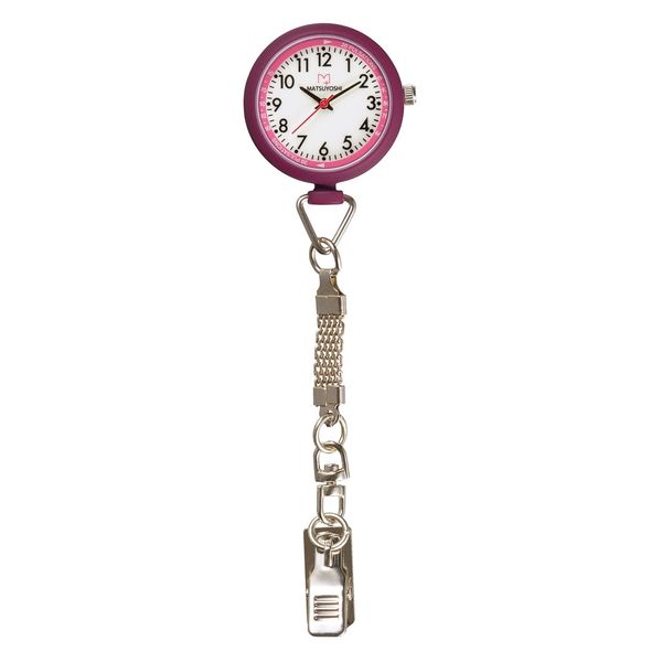 松吉医科器械 マツヨシナースウォッチφ30クリップ 25400904 マツヨシ MY-NS0440BUバーガンディ 1個（直送品）