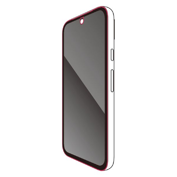 Google Pixel 8a ガラスフィルム 指紋認証対応 高透明 角割れ防止 ブラック PM-P241FLGF エレコム 1個（直送品）