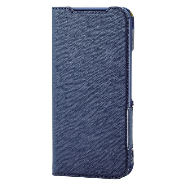 Google Pixel 8a ケース レザー 手帳型 超軽量 ネイビー PM-P241PLFUJNV エレコム 1個（直送品）