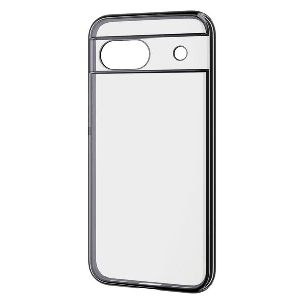 Google Pixel 8a ケース ソフト 衝撃吸収 メタリックブラック PM