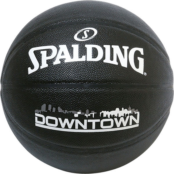 SPALDING(スポルディング) バスケットボール 競技ボール バスケットボール 7号 ダウンタウン ブラック 76586J 1球（直送品）