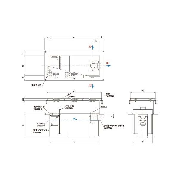第一機材 グリーストラップ US型 SE-102SA-USフタサビドメ 1個（直送品）