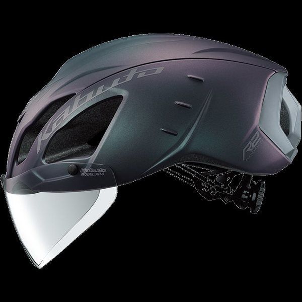 オージーケーカブト ヘルメット AEROーR2 L/XL(59ー61cm) マット