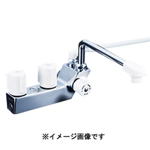 KVK KV KF207RNR3 デッキ一時止水2シャワー右300P 1個（直送品） 26,150円