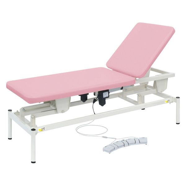 【軒先渡し】高田ベッド 2M電動リモス 25298100 ビニルレザーピンク TB-1516(60X180CM) 1台（直送品）