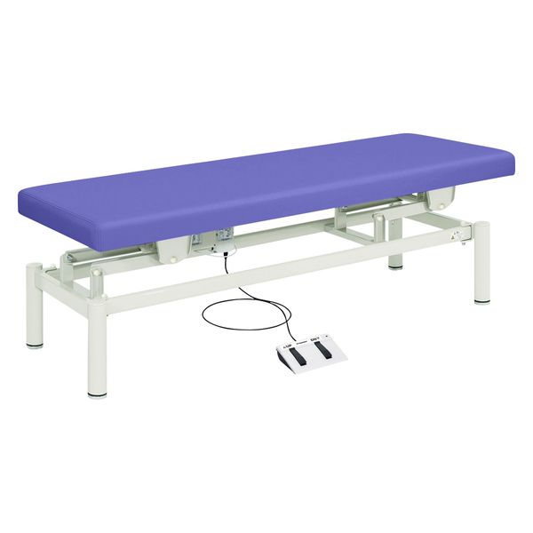 【軒先渡し】高田ベッド 電動診察台(電動ハイローベッド) 25353600 ビニルレザーライトブルー TB-912(W60XL180CM) 1台（直送品）