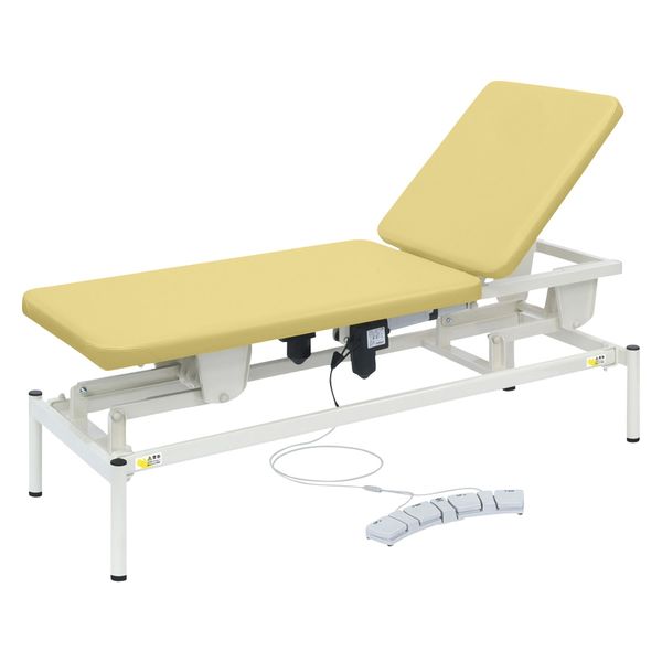 【軒先渡し】高田ベッド 2M電動リモス 25298101 ビニルレザーアイボリー TB-1516(65X180CM) 1台（直送品）