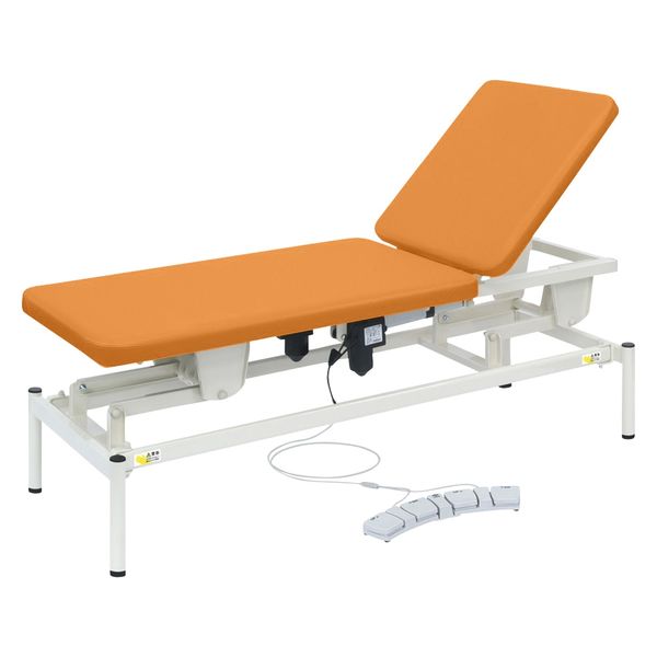 【軒先渡し】高田ベッド 2M電動リモス 25298102 ビニルレザーオレンジ TB-1516(70X180CM) 1台（直送品）