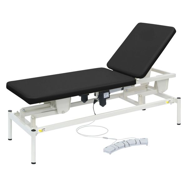 【軒先渡し】高田ベッド 2M電動リモス 25298101 ビニルレザー黒 TB-1516(65X180CM) 1台（直送品）