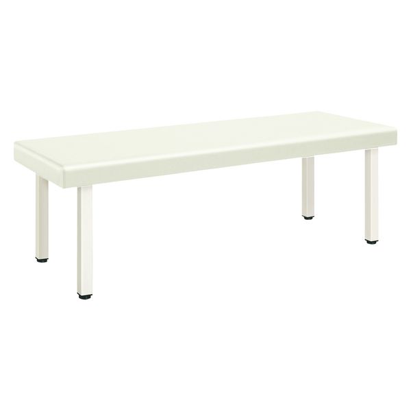 【軒先渡し】高田ベッド DXエコベッド 25298211 ビニルレザー白 TB-1453(70X180X60CM) 1台（直送品）