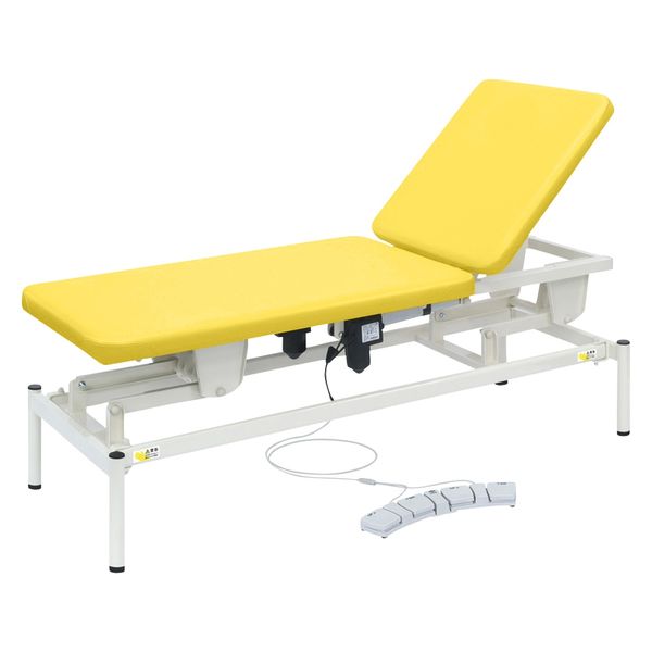 【軒先渡し】高田ベッド 2M電動リモス 25298101 ビニルレザーイエロー TB-1516(65X180CM) 1台（直送品）